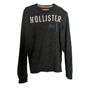 Hollister Gray Long Sleeve Shirt